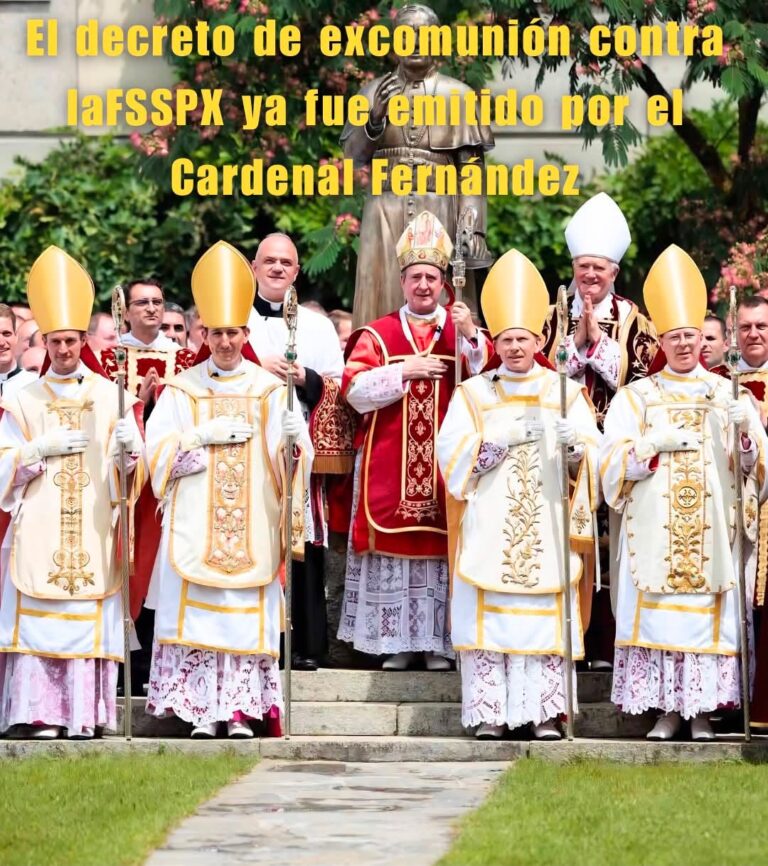 El 2 de julio de 2026, el Cardenal Fernández emitió un decreto de excomunión dirigido a la Fraternidad…