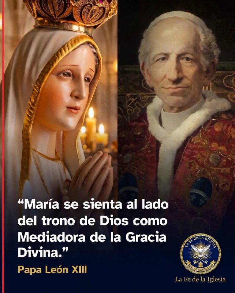 «El recurso que tenemos a María en la oración se sigue del oficio que ella desempeña continuamente junto al…