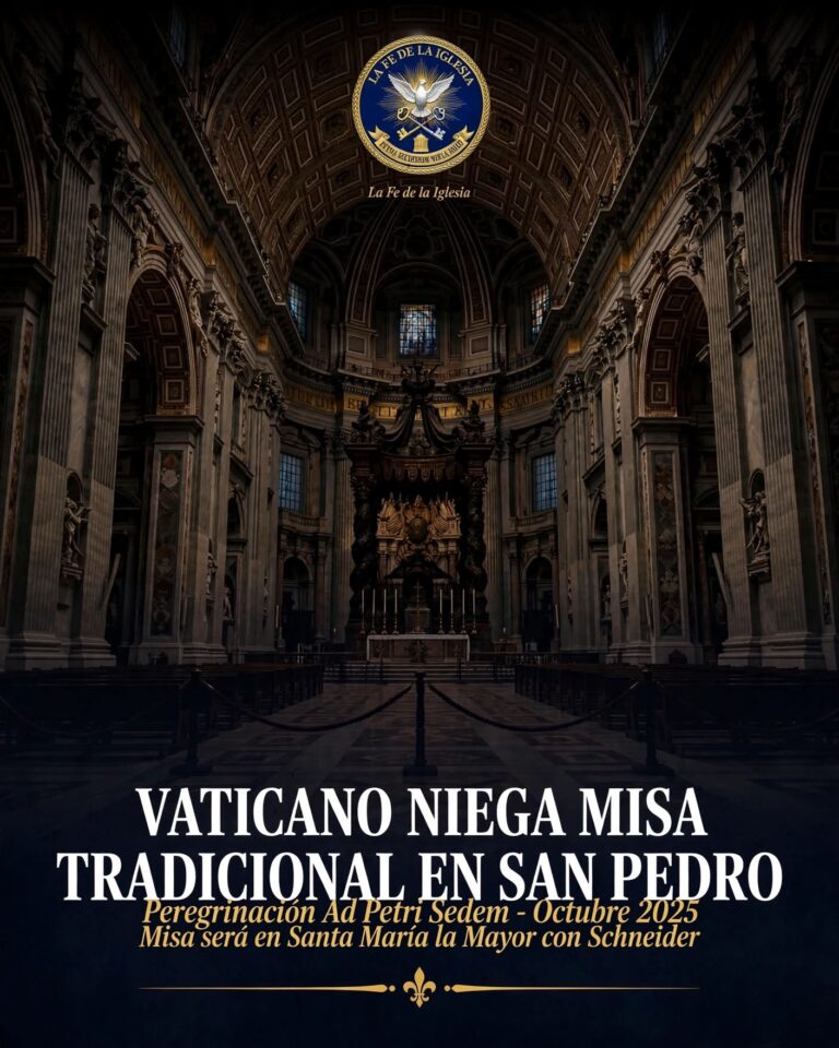 VATICANO NIEGA MISA TRADICIONAL EN SAN PEDRO Confirmado por el Coetus Internationalis Summorum Pontificum