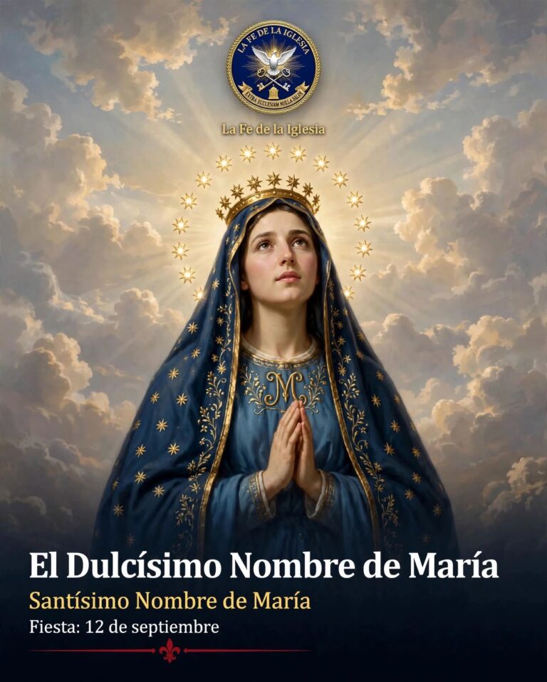 12 DE SEPTIEMBRE: EL DULCÍSIMO NOMBRE DE MARÍA Hoy no celebramos un misterio, celebramos un Nombre