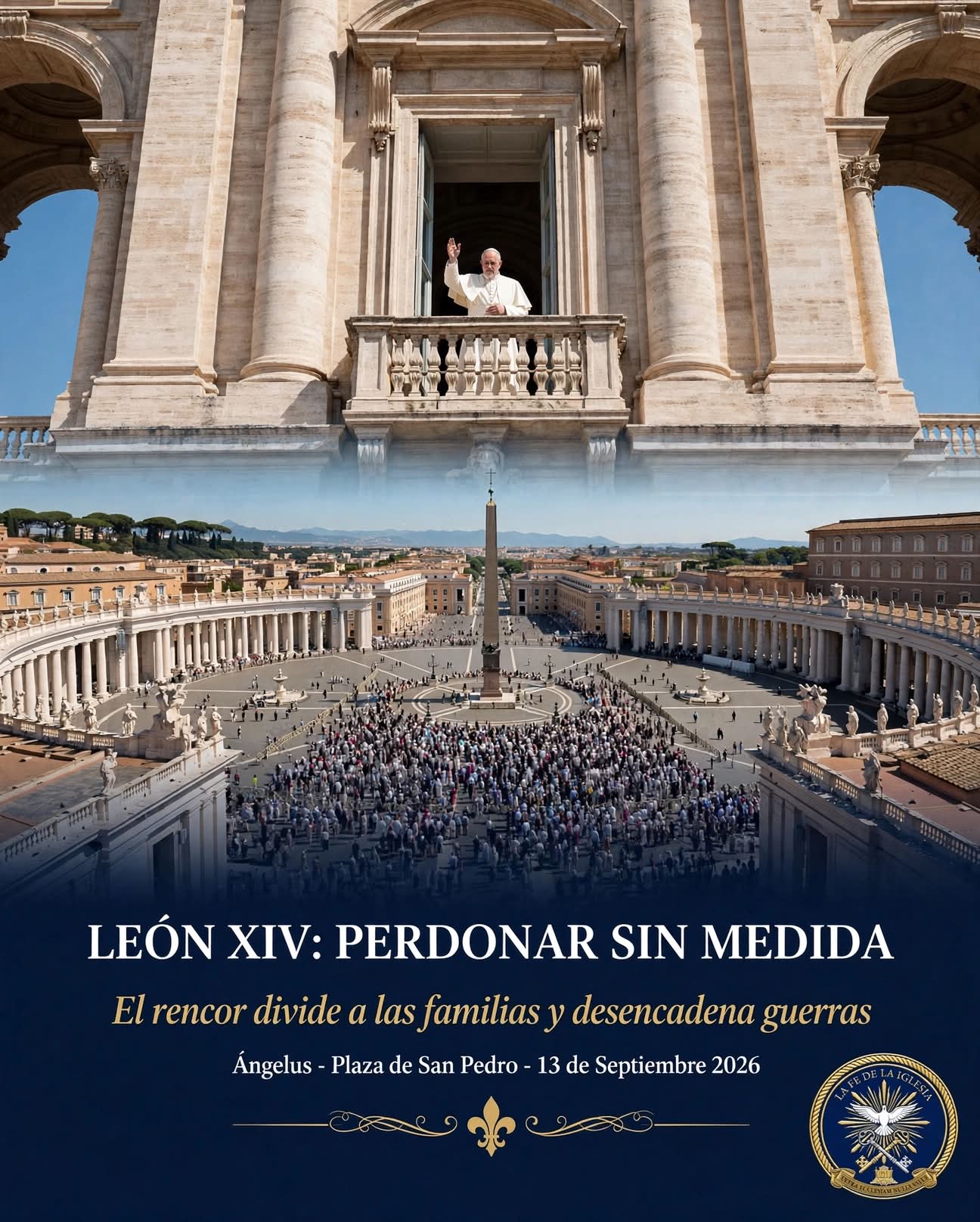 13 DE SEPTIEMBRE: LEÓN XIV PIDE PERDONAR SIN MEDIDA Hoy Leon XIV nos ha dicho algo que incomoda: sin perdón…