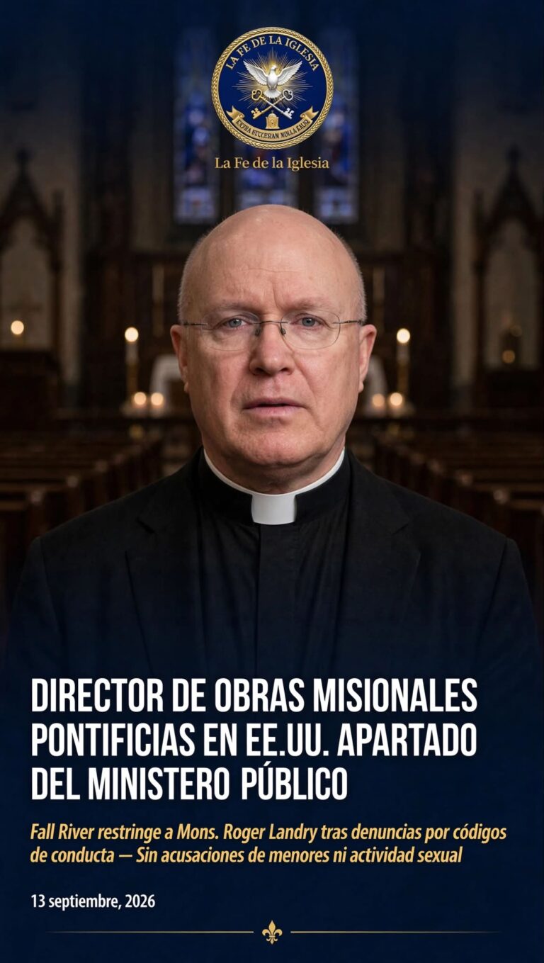 EE.UU.: DIRECTOR DE OBRAS MISIONALES APARTADO DEL MINISTERIO PÚBLICO La Diócesis de Fall River…