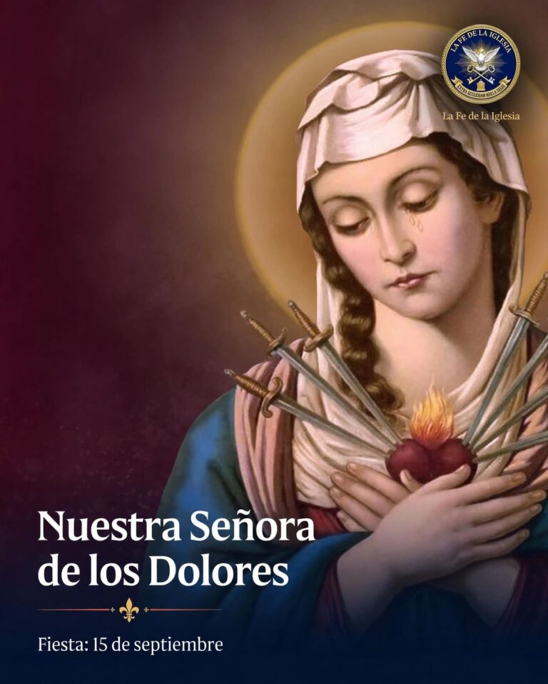 Cada 15 de septiembre, un día después de la fiesta de la Exaltación de la Santa Cruz, la Iglesia Católica…