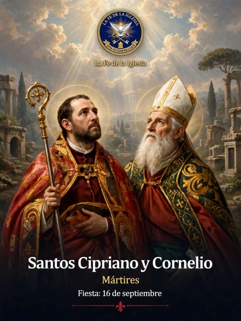 Cada 16 de septiembre la Iglesia celebra a San Cornelio, Papa, y San Cipriano, Obispo de Cartago, dos amigos…