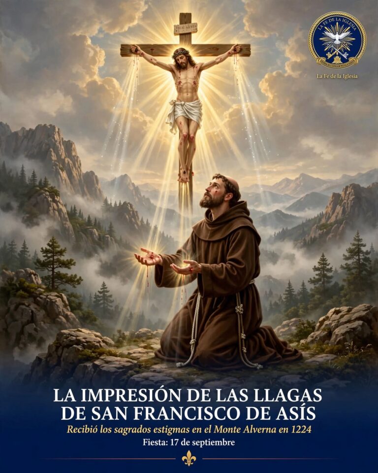 Cada 17 de septiembre la Iglesia celebra la Impresión de las Sagradas Llagas de Nuestro Seráfico Padre San…