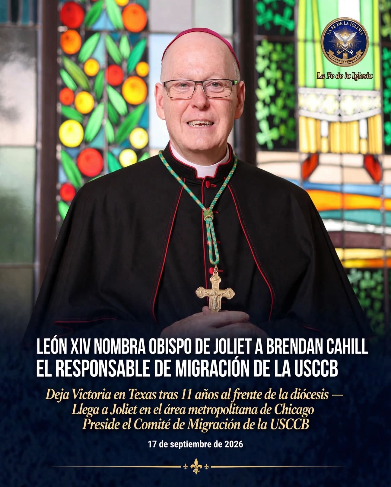 León XIV ha nombrado hoy Obispo de Joliet (Illinois), en el área metropolitana de Chicago, a Mons. Brendan…