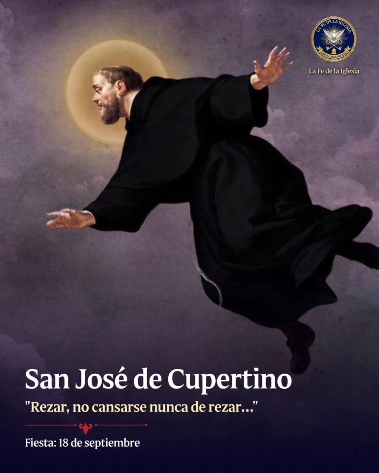 Cada 18 de septiembre la Iglesia celebra a San José de Cupertino, el franciscano conocido por sus…