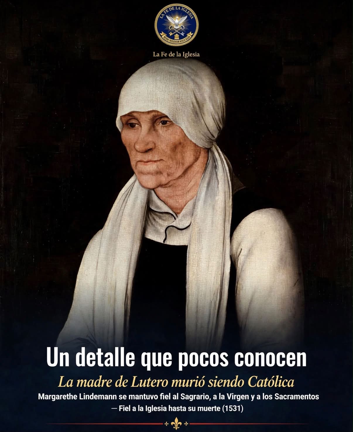 Un detalle de la historia que pocos conocen: la madre de Lutero murió siendo católica ⛪ Cuando hablamos de…