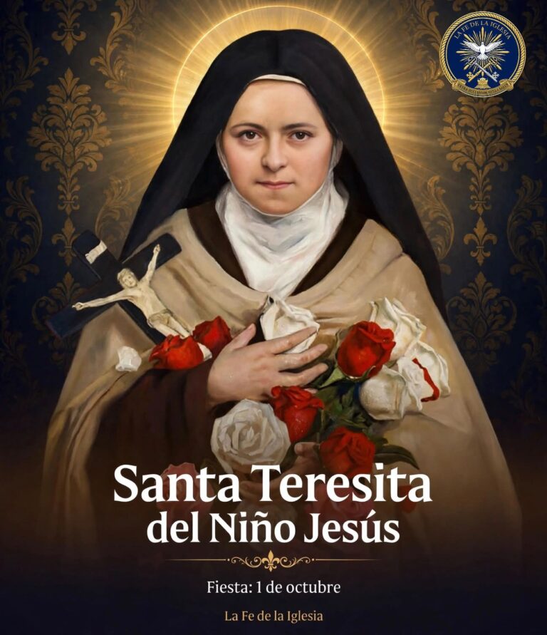 Hoy, 1 de octubre, la Iglesia celebra a Santa Teresita del Niño Jesús, religiosa carmelita descalza y patrona…