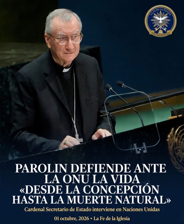 En plena Asamblea General de Naciones Unidas, el Cardenal Secretario de Estado, Pietro Parolin, no se anduvo…
