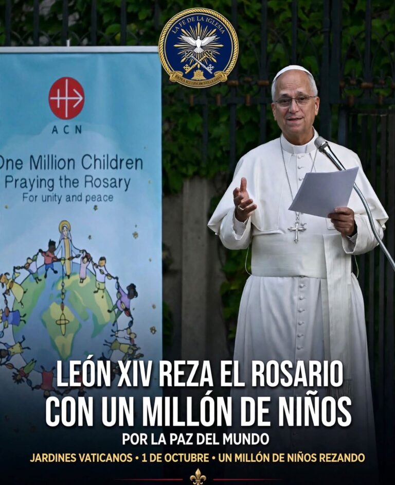 Este jueves 1 de octubre, al iniciar el mes del Santo Rosario, el Papa León XIV se ha reunido con 700 a 1.000…