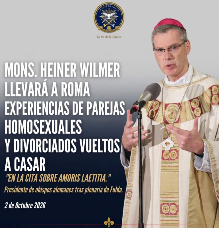 El presidente de la Conferencia Episcopal Alemana (DBK), Mons. Heiner Wilmer, anunció que llevará a Roma…