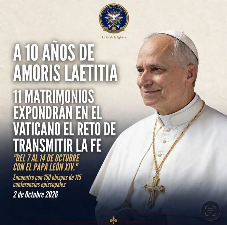🚨 EL VATICANO CELEBRA 10 AÑOS DE ‘AMORIS LAETITIA’ EN MEDIO DEL DESPLOME DE LOS MATRIMONIOS CATÓLICOS El Papa…