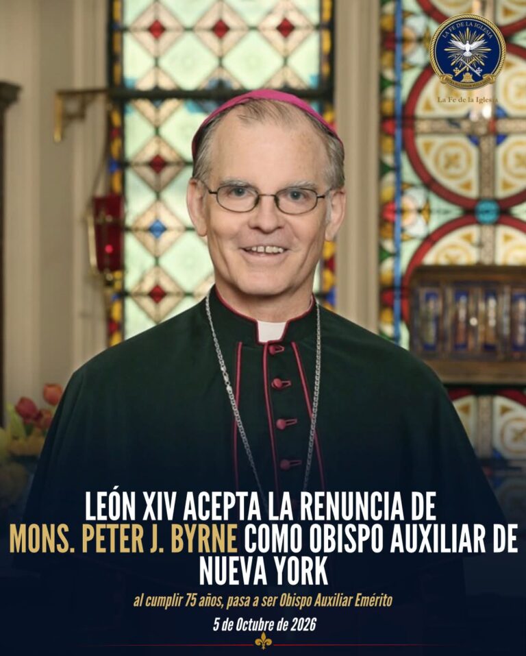La Nunciatura Apostólica en Estados Unidos comunicó este 5 de octubre de 2026 que el papa León XIV ha…