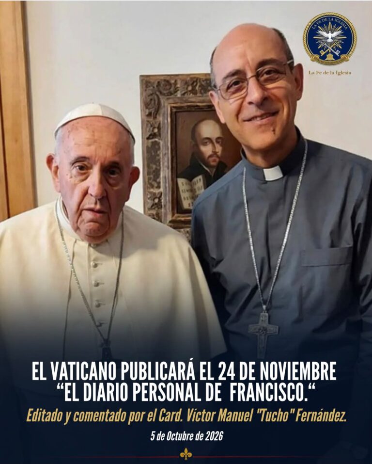 La Librería Editorial Vaticana informó que el 24 de noviembre de 2026 se publicará el libro “El diario…