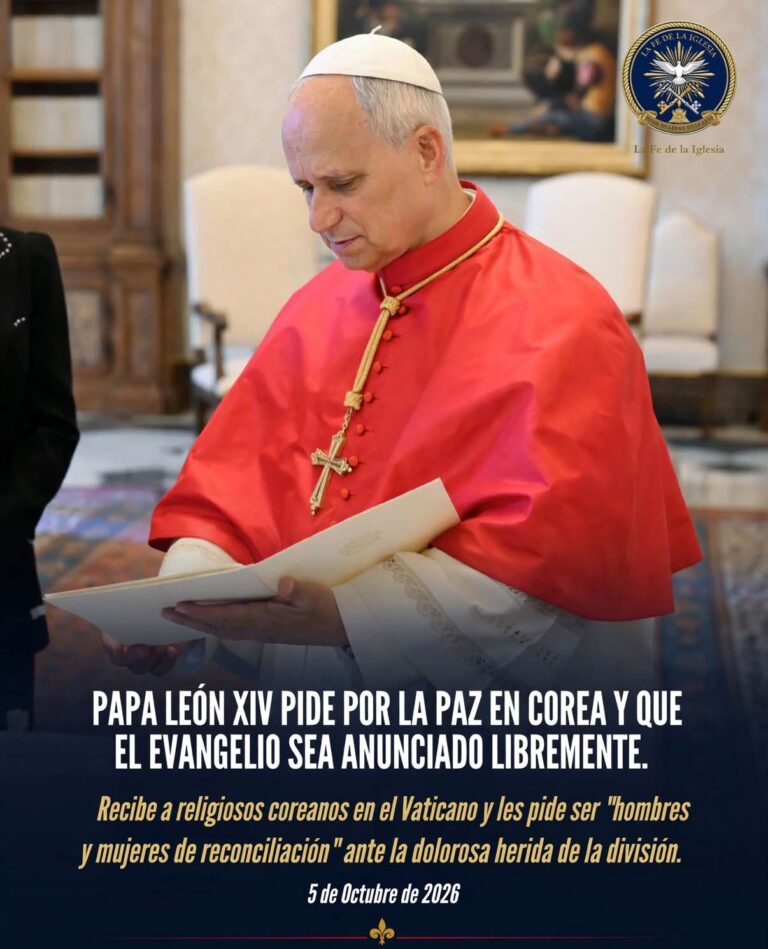 En una audiencia celebrada este lunes 5 de octubre en el Vaticano, el Papa León XIV recibió a sacerdotes,…
